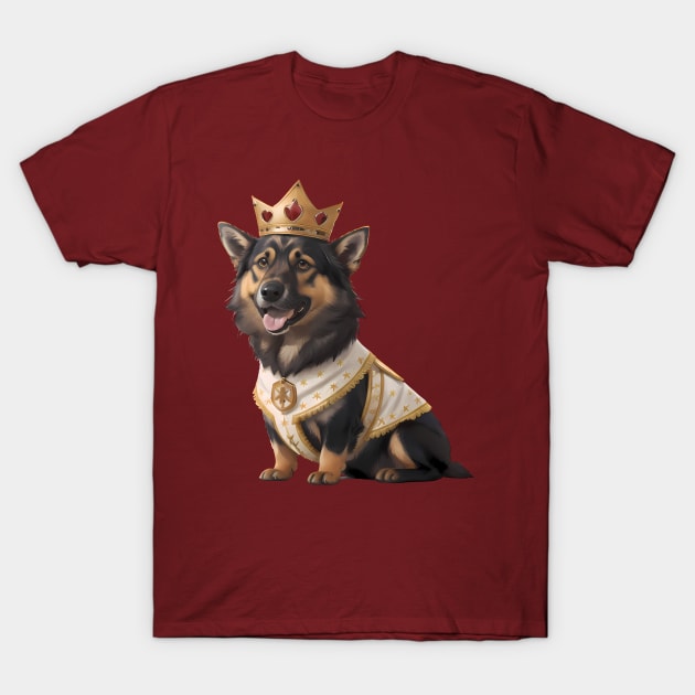 Puppy King's Majesty T-Shirt by VerdantCreature